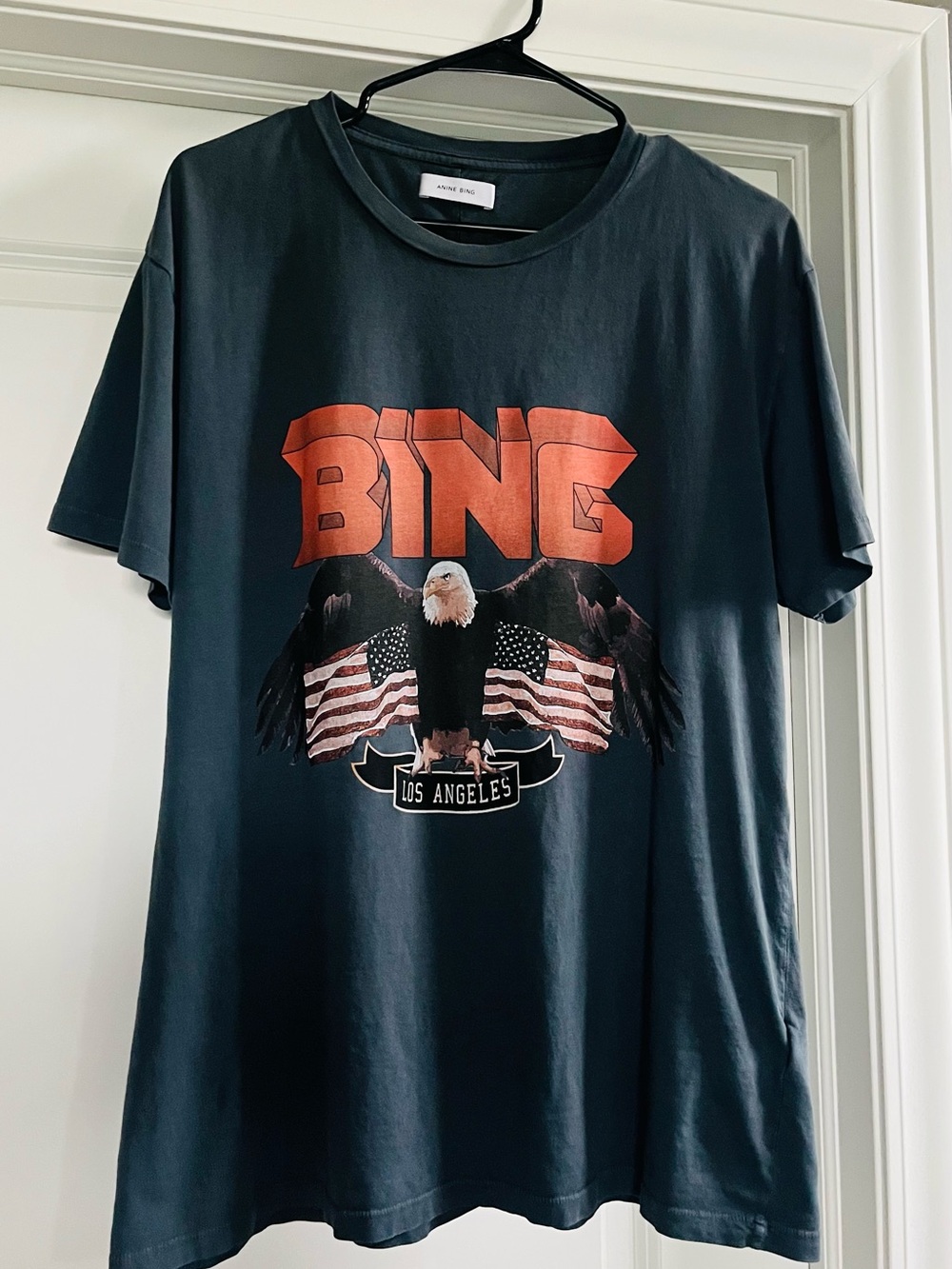 Anine Bing Charcoal Tee
